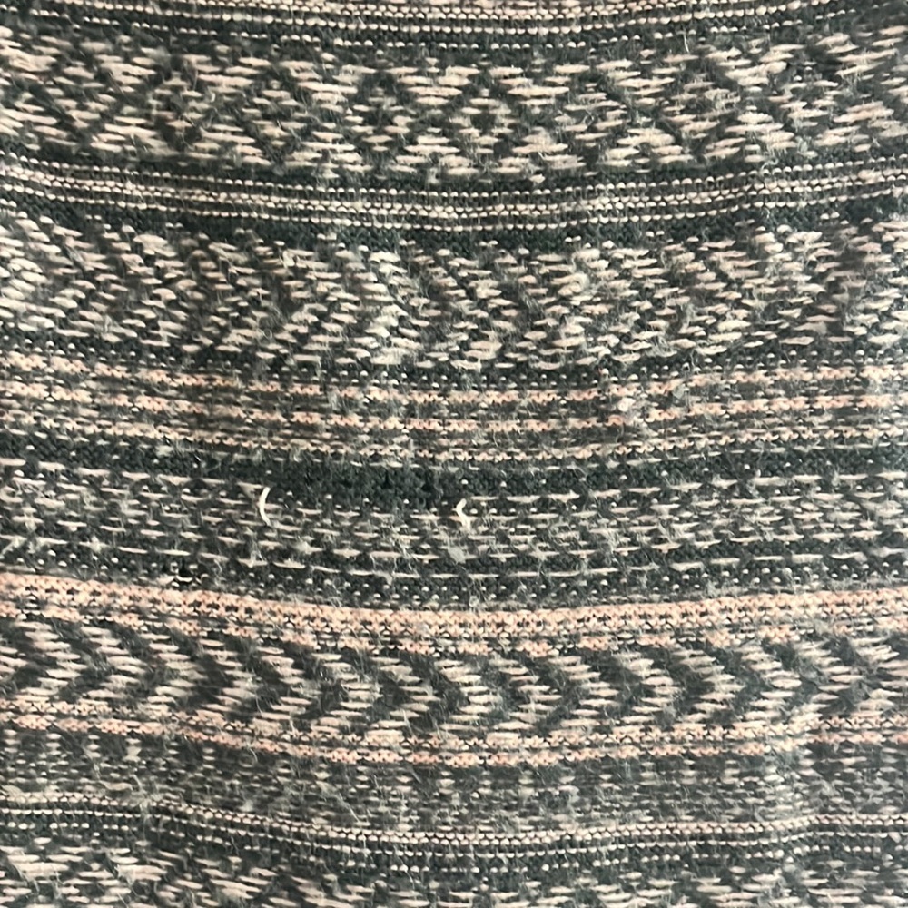 Grey and Pink Striped Sweater Dress - Picture 2 of 3